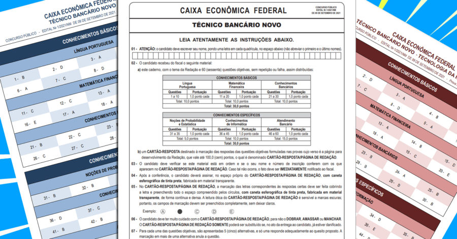 COMO CONSULTAR GABARITO OFICIAL DA PROVA DA CAIXA ECONÔMICA FEDERAL 2021 PCD ( CONCURSO PÚBLICO )