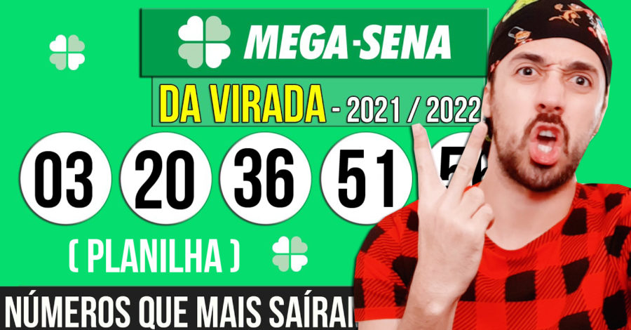 NÚMEROS QUE MAIS SAIRAM NA MEGA DA VIRADA DOS ÚLTIMOS 10 CONCURSOS