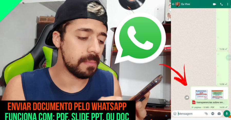 COMO ENVIAR UM PDF PELO WHATSAPP DO JEITO CERTO ( ENVIAR DOCUMENTO PRA OUTRA PESSOA )