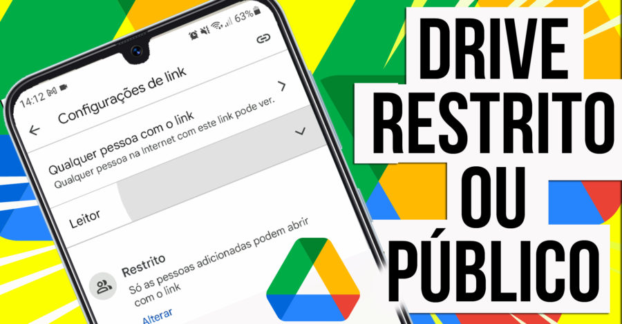 Como Compartilhar Arquivo no Drive para Todo Mundo, Tirar Modo Restrito – Qualquer Pessoa com o Link