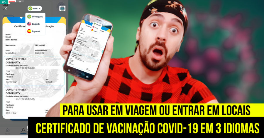 COMO EMITIR CERTIFICADO DE VACINA COVID 19 PELO CELULAR ( SERVE PRA USAR EM VIAGEM E ENTRAR EM… )