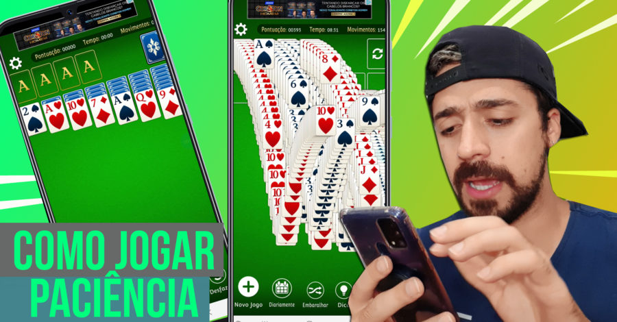 COMO JOGAR O JOGO PACIÊNCIA ( JOGO DE CARTAS DE BARALHO )