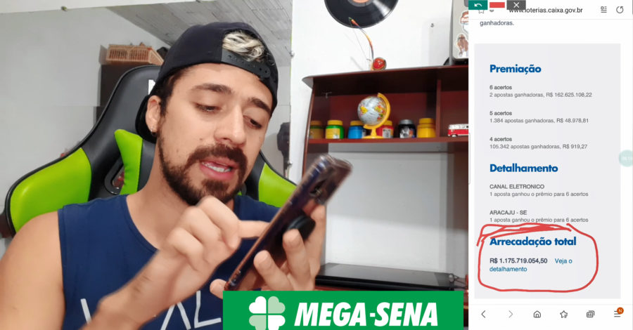 CURIOSIDADE: QUAL A PORCENTAGEM DO PRÊMIO | VALOR ARRECADADO DA MEGA SENA