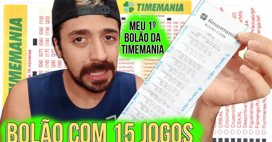 COMPREI UM BOLÃO DA TIMEMANIA PELA PRIMEIRA VEZ