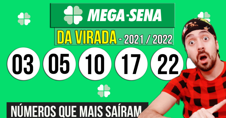 NÚMEROS QUE MAIS SAIRAM NA MEGA DA VIRADA DOS ÚLTIMOS 5 CONCURSOS