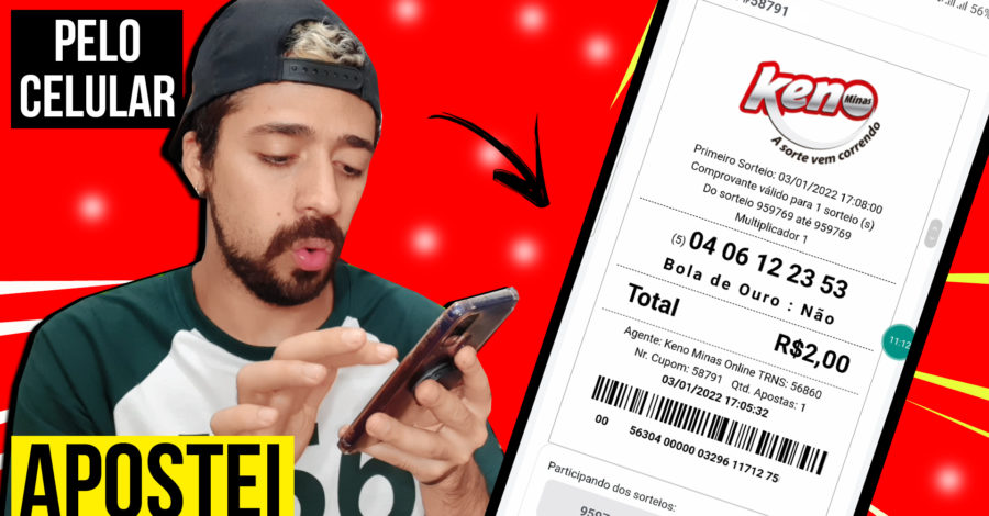 APOSTEI NO JOGO KENO MINAS
