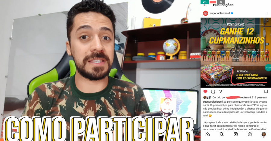 PROMOÇÃO CUPNOODLES : CONCORRER  A 12 BONECOS CUPMANZINHOS ( Como participar )