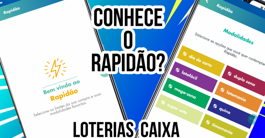 LOTERIAS CAIXA : COMO JOGAR RAPIDÃO NO APP ( TIPO PACK COM VÁRIOS JOGOS / MODALIDADES )
