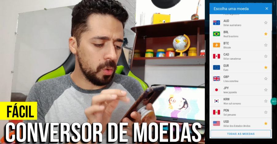 CONVERSOR DE MOEDAS FÁCIL DE MEXER ( app ) ( DOLAR, REAL, PESO, EURO… ) Vários Países