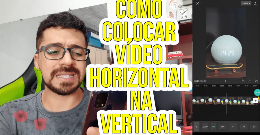 COMO COLOCAR UM VÍDEO QUE ESTÁ NA HORIZONTAL PARA VERTICAL ( MUDAR FORMATO PAISAGEM PARA RETRATO )