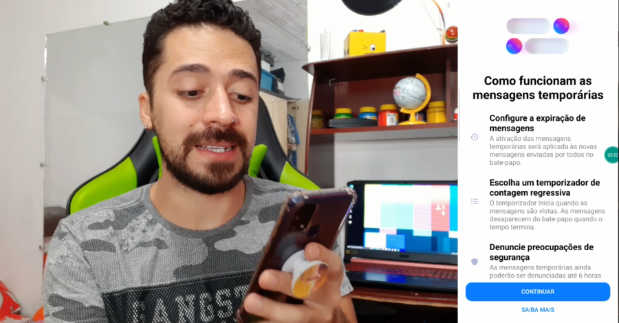 MENSAGENS TEMPORÁRIAS DO FACEBOOK MESSENGER | COMO ATIVAR