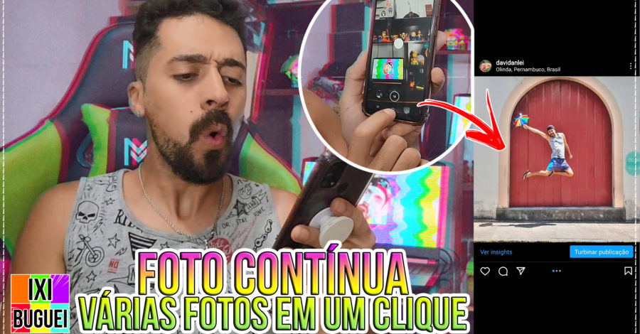 Como Tirar VÁRIAS FOTOS em Sequência PELO Celular Samsung Android ( Fotos Contínuas )