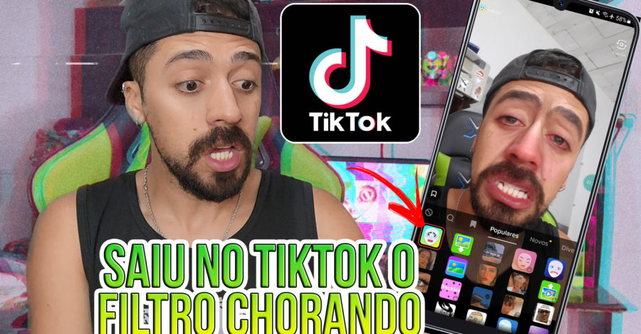 SAIU NO TIKTOK O FILTRO CHORANDO ( COMO ENCONTRAR E USAR O EFEITO )