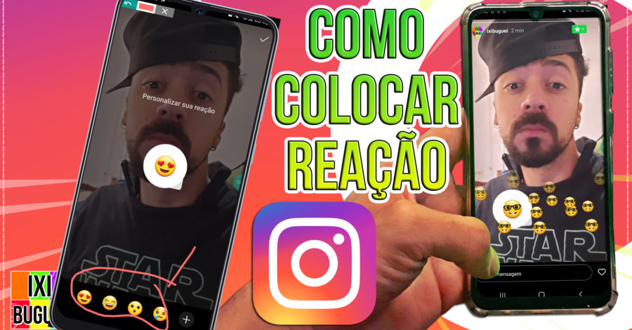 REAÇÃO NO STORIE DO INSTAGRAM, como colocar emoji que quando clica sobe um efeito com vários iguais