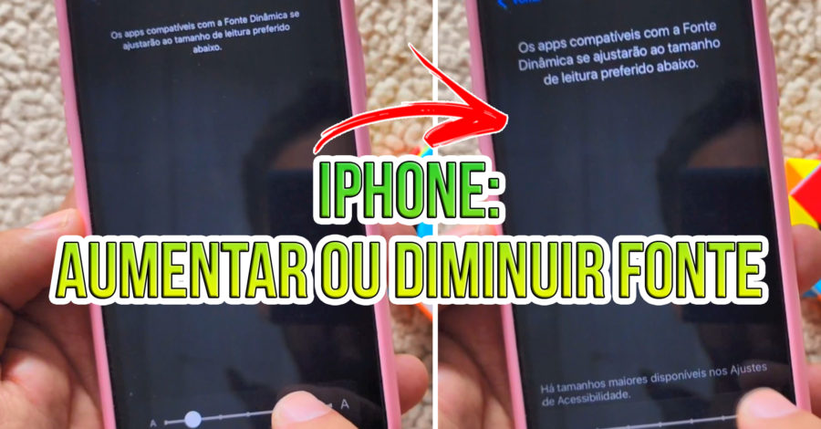 COMO MUDAR O TAMANHO DA FONTE, TEXTO, LETRA NO IPHONE | COLOCAR EM NEGRITO