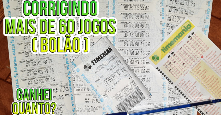 CORRIGINDO MAIS DE 60 JOGOS ( BOLÃO ) DA TIMEMANIA ACUMULADA, GANHEI ALGUM PRÊMIO?