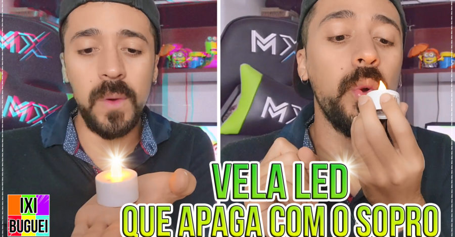 COMO FUNCIONA A VELA DE PLÁSTICO LUMINOSA LED COM BATERIA