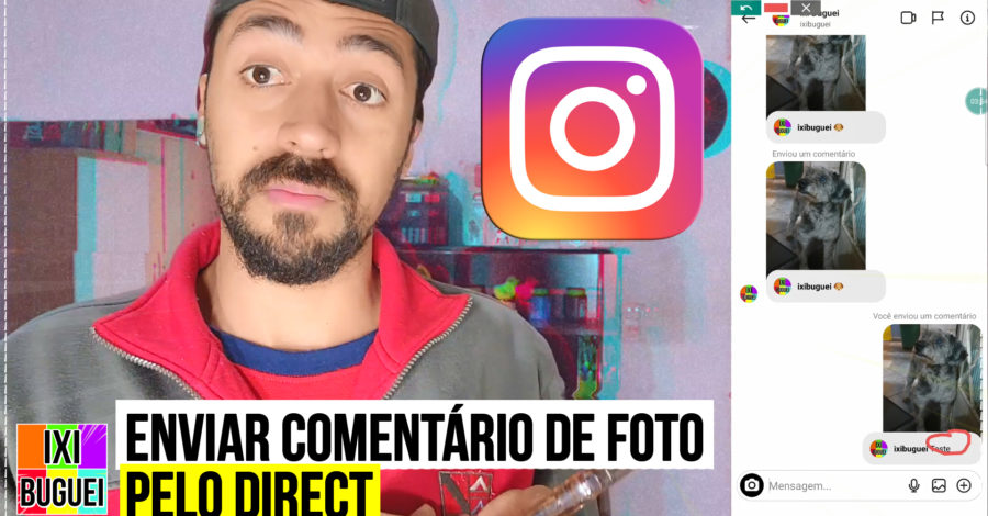 Como ENCAMINHAR, enviar um COMENTÁRIO de uma foto do INSTAGRAM para outra pessoa pelo DIRECT