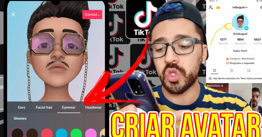 Como CRIAR um AVATAR no TIKTOK e colocar como FOTO DE PERFIL ( Passo a passo )