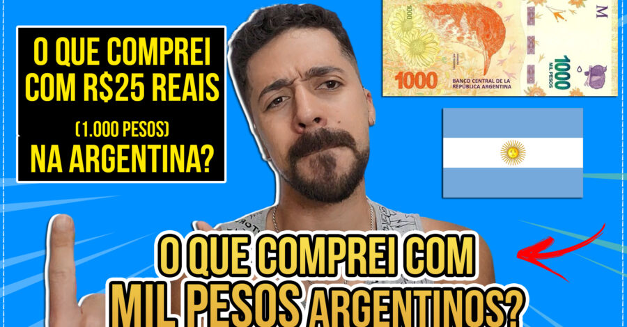O QUE CONSEGUI COMPRAR COM MIL PESOS NA ARGENTINA | O QUE COMPREI COM 25 REAIS NO SUPERMERCADO