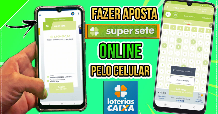COMO APOSTAR SUPER SETE PELO APP LOTERIAS CAIXA PELO CELULAR ( JOGO ONLINE ) SUPER 7