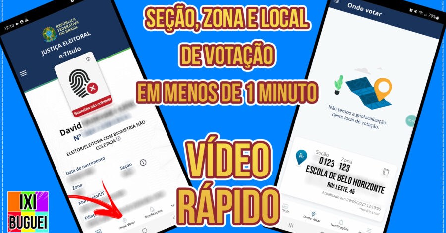 Como saber ONDE VOTAR em menos de 1 MINUTO pelo app e-Título ( Saber Zona, Seção e Local )