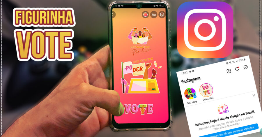 ✅ INSTAGRAM: FIGURINHA STICK VOTE, COMO COLOCAR FIGURINHA NO STORIE DESTAQUE DA PÁGINA INICIAL