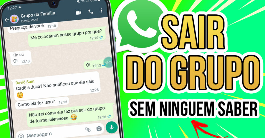 NOVA FUNÇÃO WHATSAPP: SAIR DO GRUPO SEM NINGUÉM SABER ( sem notificar outras pessoas )