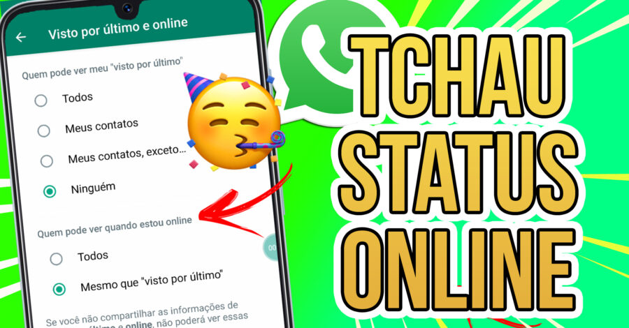 PARA NOSSA ALEGRIA:SAIU OFICIALMENTE COMO TIRAR O ONLINE DO WHATSAPP ( APRENDA )