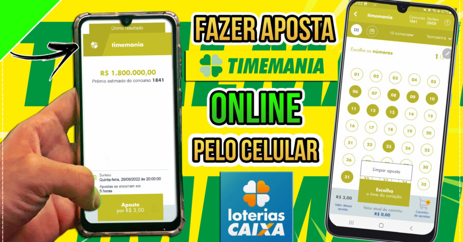COMO APOSTAR TIMEMANIA PELO APP LOTERIAS CAIXA PELO CELULAR ( JOGO ONLINE )
