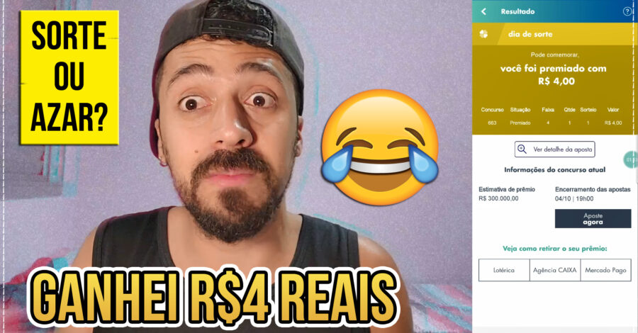 🍀 GANHEI PELA PRIMEIRA VEZ NO JOGO DIA DE SORTE FIZ 4 PONTOS | LOTERIA FEDERAL