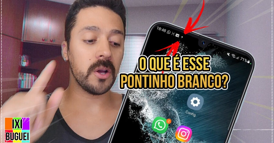 O QUE É O PONTINHO BRANCO QUE APARECE NA BARRA DE NOTIFICAÇÕES DO ANDROID NA TELA DO CELULAR ?