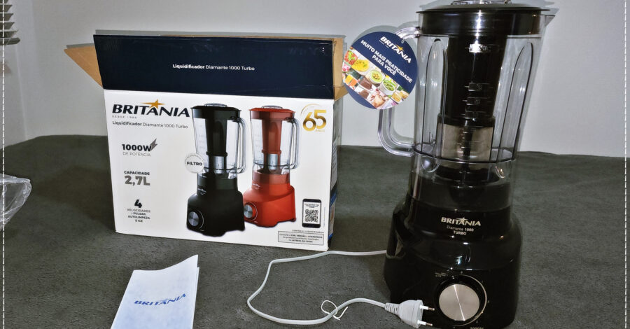 Liquidificador Britania Diamante 1000 TURBO com filtro