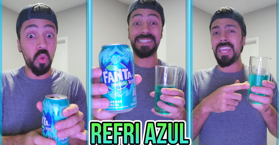 TENTANDO ADIVINHAR O SABOR DA NOVA FANTA MISTÉRIO AZUL