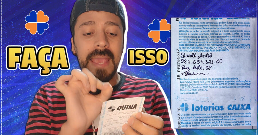 COMO PREENCHER OS DADO ATRÁS DO BILHETE DA LOTERIA CASO VOCÊ GANHE ALGUM PRÊMIO