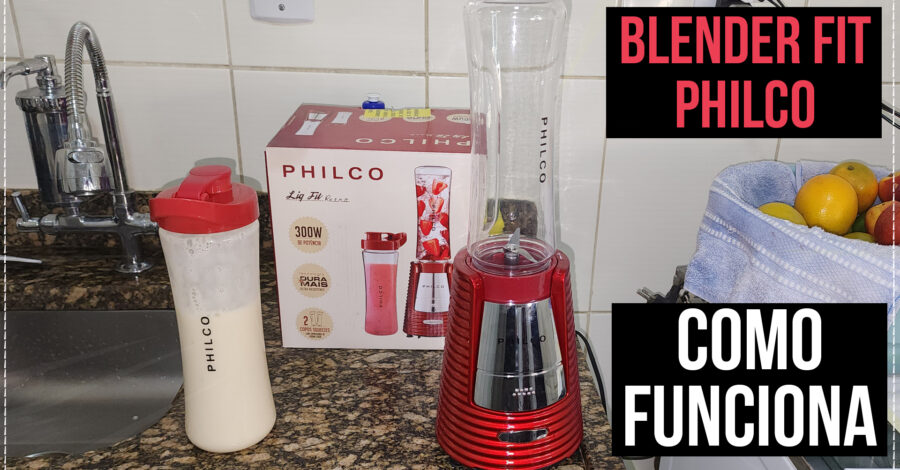 COMO FUNCIONA O LIQUIDIFICADOR PORTÁTIL BLENDER FIT RETRÔ DA MARCA PHILCO