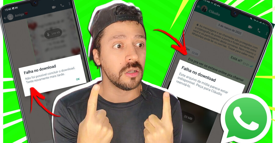 WHATSAPP: Falha no download O QUE É, POR QUE APARECE ESSE ERRO?