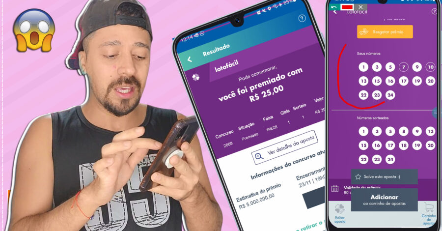 🥳 GANHEI COM 13 PONTOS NA SURPRESINHA DA LOTOFACIL PELO APP DA LOTERIA CAIXA 🍀