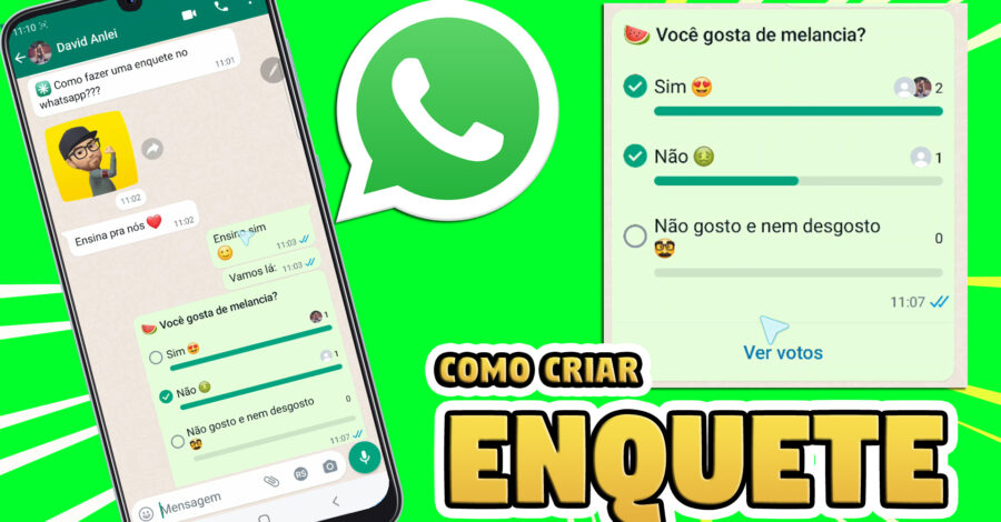 COMO CRIAR UM ENQUETE EM UM GRUPO DO WHATSAPP ( aprenda )