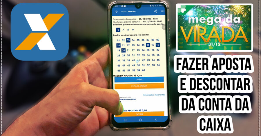 COM FAZER APOSTA MEGA SENA DA VIRADA PELO BANKLINE DA CAIXA E DESCONTAR DIRETAMENTE DA CONTA