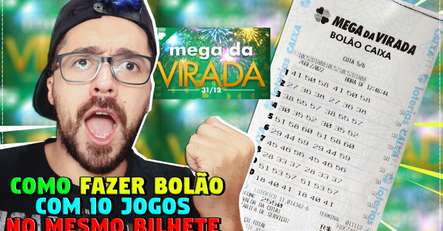 🍀INFO: COMO FAZER BOLÃO DA MEGA SENA DA VIRADA COM 10 JOGOS PREENCHIDOS EM UM MESMO BILHETE SEM SURPRESINHAS ( APRENDA )