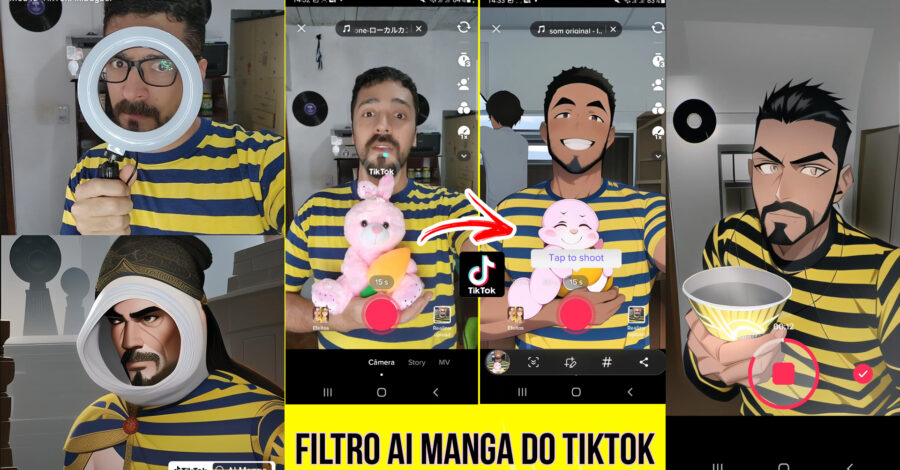 QUE LEGAL O NOVO FILTRO VIRAL AI MANGA DO TIKTOK ( Como funciona / Como usar )