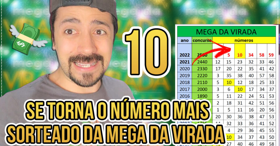 🍀 E O NÚMERO 10 SE TORNA O NÚMERO MAIS SORTEADO DA MEGA SENA DA VIRADA, DEZENA DE SORTE