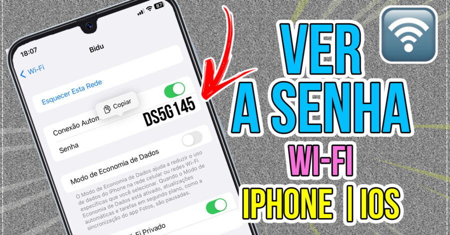 📱 COMO SABER A SENHA DO WIFI QUE ESTÁ CONECTADO NO IPHONE | VER SENHA IOS