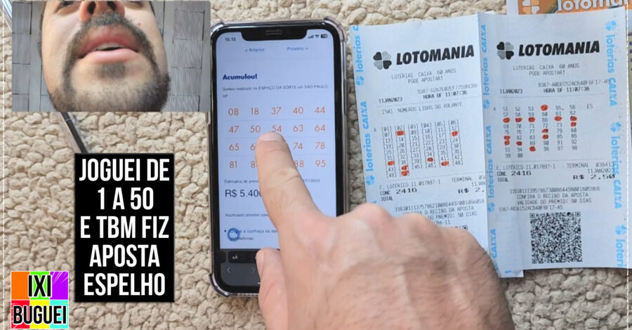 🍀 JOQUEI OS 50 PRIMEIROS NÚMEROS E OS 50 ÚLTIMOS ( espelho ) NA LOTOMANIA ( Conferindo o resultado )