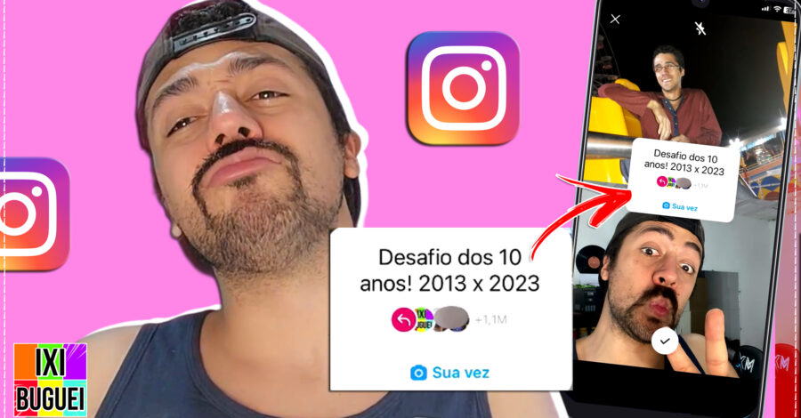 😂 ENTREI NA TREND DO DESAFIO DOS 10 ANOS 2013 x 2023 DO INSTAGRAM | COMO FAZER