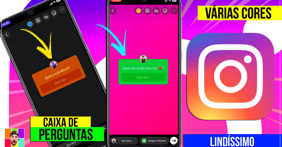 COMO MUDAR A COR DA CAIXA DE PERGUNTAS DO INSTAGRAM