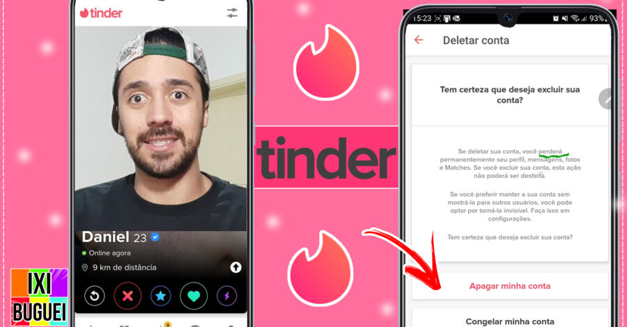 🔥 Como EXCLUIR conta do TINDER de Uma Vez Por Todas ( Deletar Definitivamente )