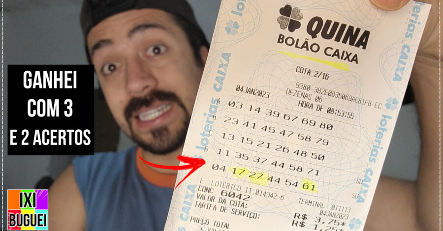🍀 GANHEI COM TERNO E DUQUE NA QUINA NO MESMO JOGO NO BOLÃO LOTERIA