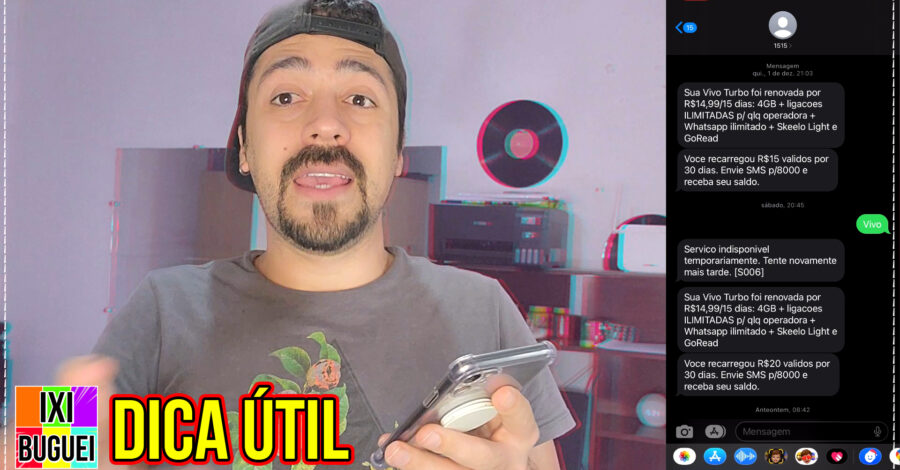 DICA: COMO COMPRAR CRÉDITOS POR SMS SEM INTERNET NO CELULAR